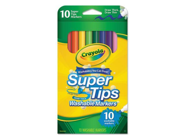 Crayola Washable SuperTips Markers Assorted 10/Pack 588610