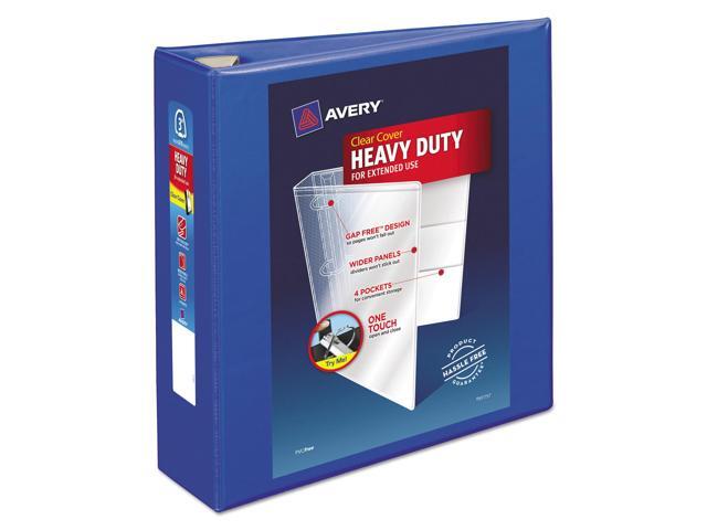 Avery - Heavy Duty 3" 3-Ring View Binders, One Touch EZD Ring - Pacific Blue - image 12