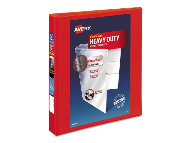 Avery - Heavy Duty 1" 3-Ring View Binders, One Touch EZD Ring - Red - image 12
