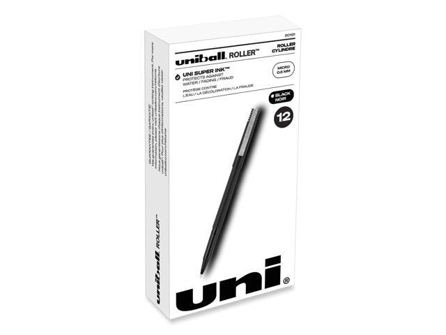 uni-ball Roller Ball Stick Pen,PEN,UNIBALL,MICRO,.5MM,BK