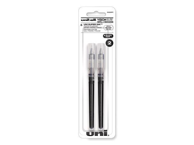 uni-ball Refill for uni-ball Vision Elite Roller Ball Pens,REFILL,RBALL,BOLD,BK,2PK