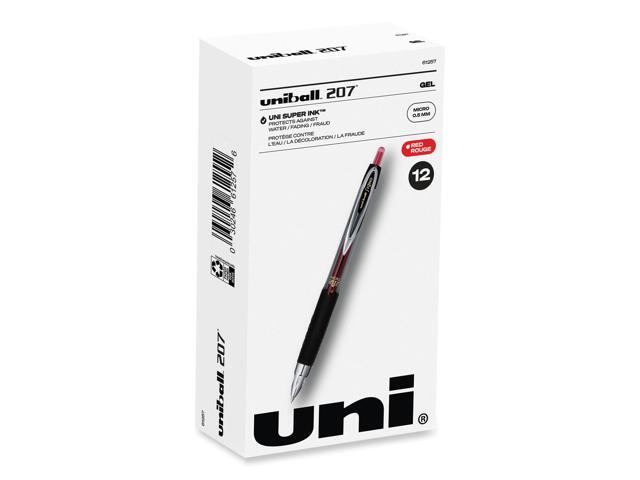 uni-ball Signo 207 Retractable Gel Pen,PEN,UNI-BALL 207 GEL,RD