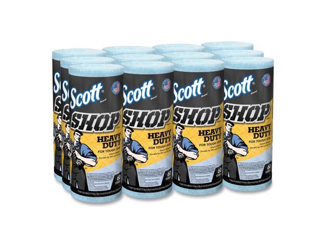 Pro Shop Towels, 1-Ply, Blue, 10 2/5' x 11', 12 Rolls/Carton