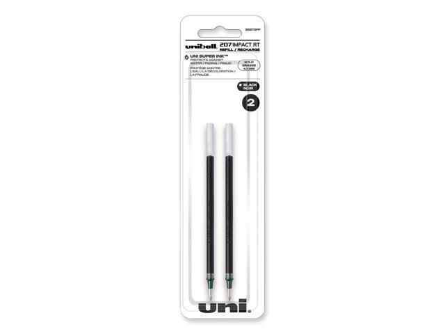uni-ball Refill for uni-ball Gel 207 IMPACT RT Roller Ball Pens,REFILL,GEL,IMPCTRT,BK,2PK