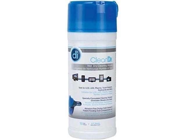 Digital Innovations 40308 Cleandr Wet/Dry Wipes, 70-Ct