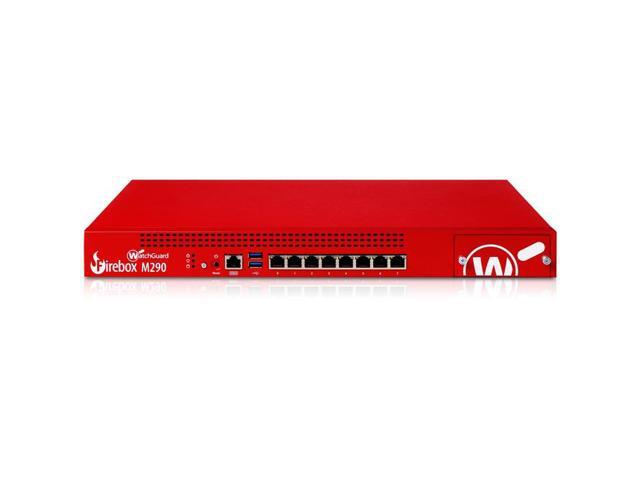 WatchGuard Firebox M290 High Availability Firewall - 8 Port - 10/100/1000Base-T - Gigabit Ethernet - 8 x RJ-45 - 1 Total Expansion Slots - 1 Year...