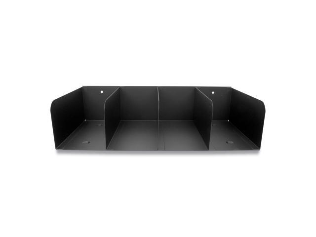 Controltek Trays, 4 Compartmens, 16 x 8 x 4, Black