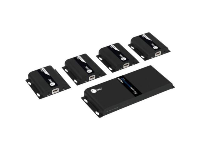 SIIG 1x4 1080p HDMI Splitter HDbitT over IP Extender Kit 120m CEH26V11S1