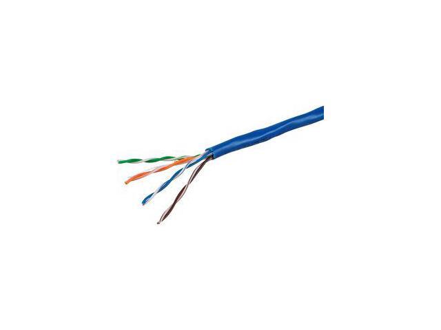 Monoprice Cat5e Ethernet Bulk Cable - 1000 Feet - Blue Network Internet Cord - Solid, 350Mhz, CMR, Riser Rated, Pure Bare Copper Wire, 24AWG, No...
