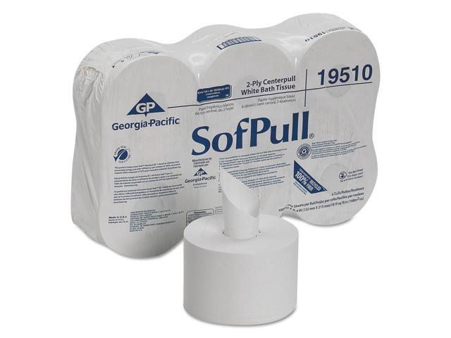 SofPull High Capacity Center Pull Tissue 1000 Sheets/Roll 6 Rolls/Carton 19510
