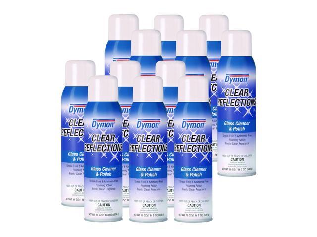 Dymon Clear Reflections Mirror & Glass Cleaner 20oz Aerosol 12/Carton 38520