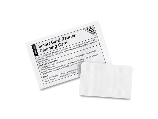 kicteam waffletechnology smart card reader cleaning card, 40 pack
