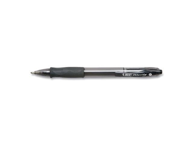 BIC Velocity Retractable Ballpoint Pens Bold Point Black Ink 859025