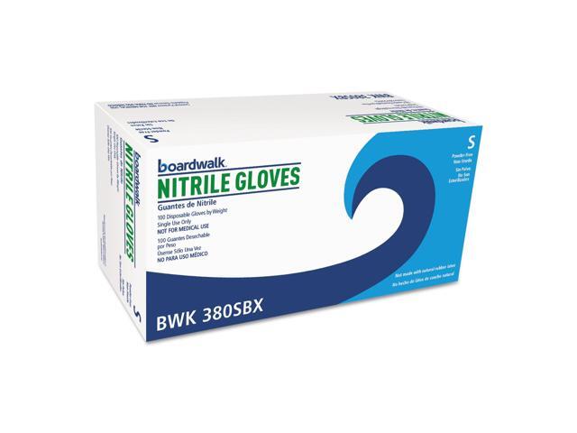 Boardwalk Disposable General-Purpose Nitrile Gloves Small Blue 4 mil 1000/Carton 380SCTA