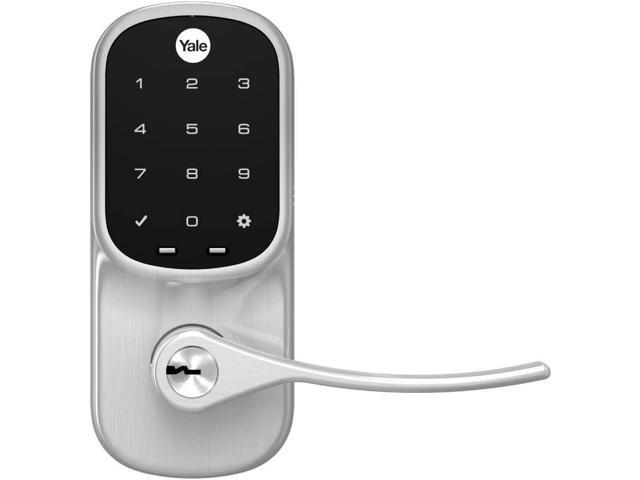 Yale - Assure Lock - Electronic Lever Lock with Touchscreen Keypad | Key Access - Satin Nickel - image 4