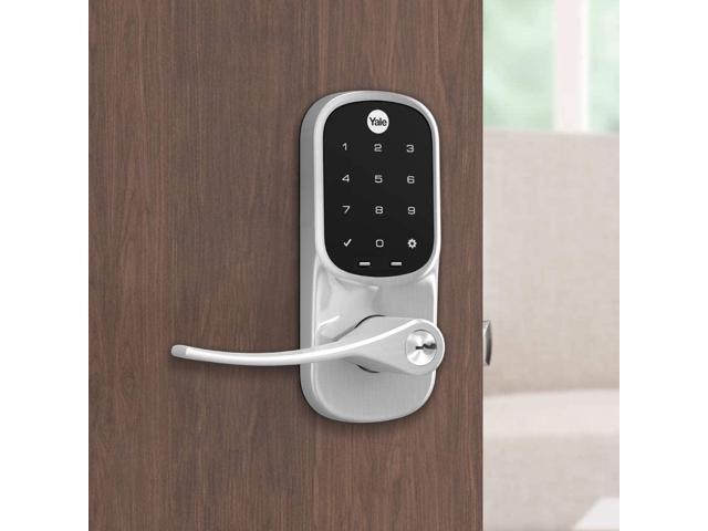 Yale - Assure Lock - Electronic Lever Lock with Touchscreen Keypad | Key Access - Satin Nickel - image 7
