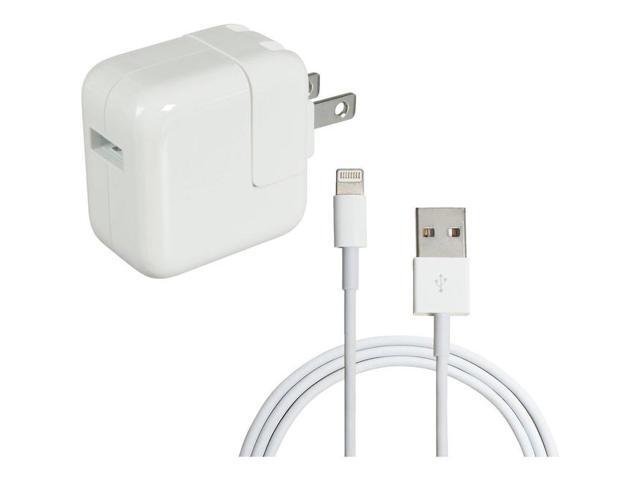 4XEM 4XIPADKIT10 White iPad Kit with 12W Charger and 10FT USB 2.0 to 8 Pin Cable