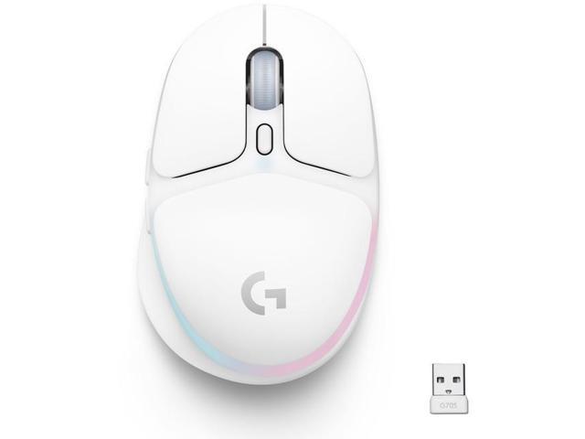 Logitech G705 Wireless Gaming Mouse, Customizable LIGHTSYNC RGB Lighting, Lightspeed Wireless, Bluetooth Connectivity, Lightweight, PC/Mac/Laptop.