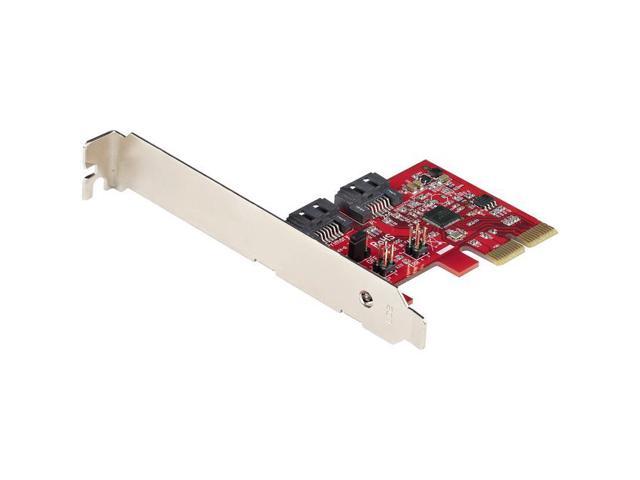 StarTech 2P6GR-PCIE-SATA-CARD SATA PCIe Card, 2 Port PCIe SATA Expansion Card, 6Gbps SATA, PCI Express to SATA Adapter, SATA RAID, PCIe to SATA.