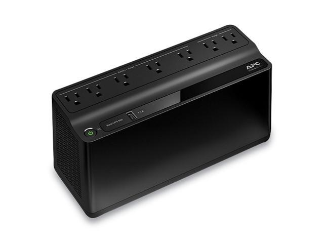 APC - Back UPS, 650VA/360W, Floor/Wall Mount 120V, 7x NEMA 5-15R outlets, USB Type A Port - Black - image 3