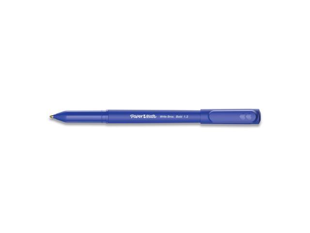 Paper Mate Write Bros. 1.2mm Ballpoint Pen - Blue Ink - Blue Barrel - Dozen 2124513