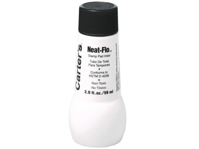 Carter's Neat-Flo Stamp Pad Inker, 2 Oz Bottle, Black 21448