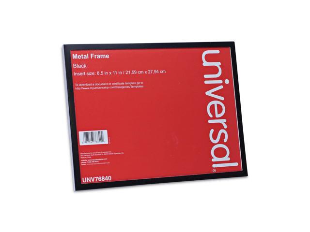 Universal Metal Photo Frame Aluminum 8 1/2 x 11 Black 76840