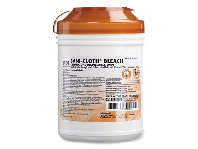PDI Sani-Cloth Bleach Disinfecting Wipes 75/Pack P54072