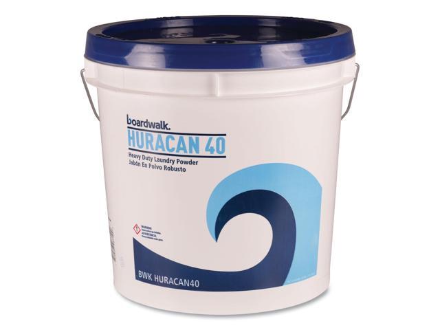 Boardwalk BWKHURACAN40 Low Suds Industrial Powder Laundry Detergent, Fresh Lemon Scent, 40Lb Pail