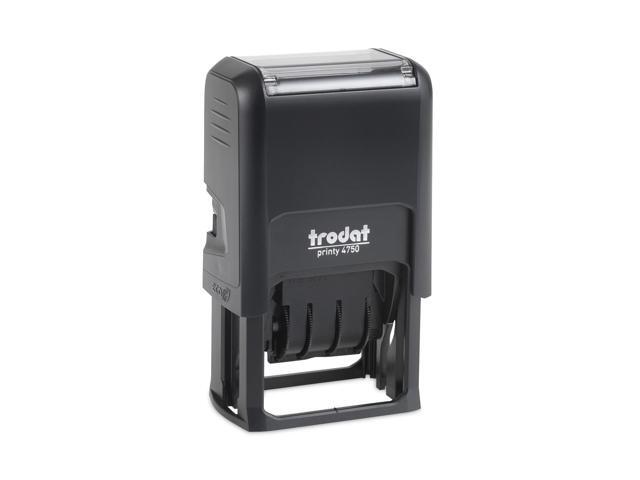 Trodat Economy Stamp Dater Self-Inking 1 5/8 x 1 Blue/Red