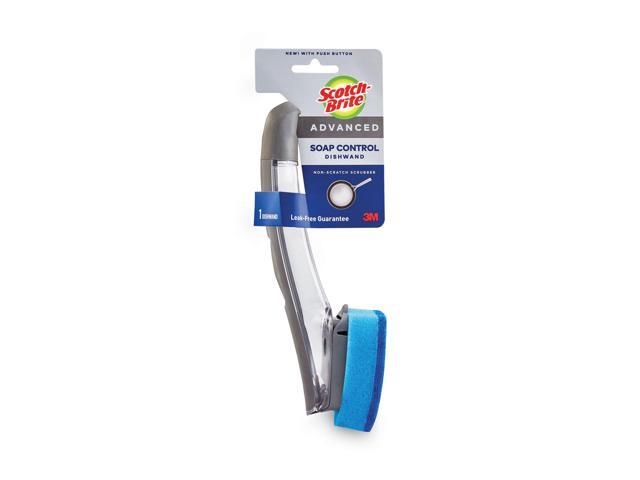 Scotch-Brite Non-Scratch Advanced Soap Control Dishwand, Leak-Free Guarantee, Long Lasting and Reusable