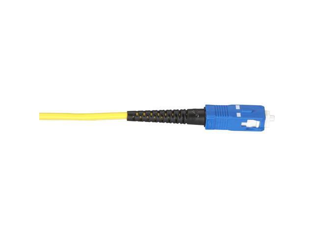 OS2 9/125 SINGLEMODE FIBER OPTIC PATCH CABLE - OFNR PVC, SC TO SC, YELLOW, 5-M (