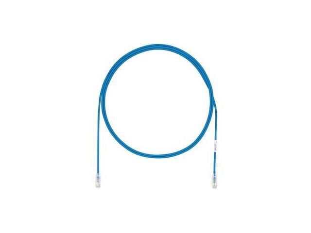 Panduit 3ft Cat.6a UTP Patch Network Cable - Clear, Blue