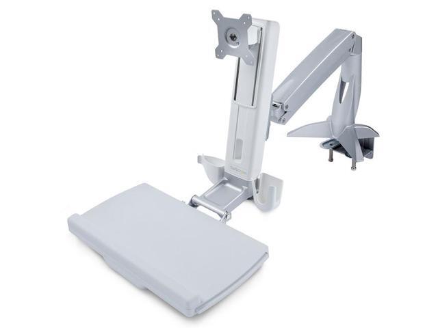 StarTech Sit-Stand Monitor Arm Keyboard Tray Desk Mount up to 27' SITSTANDARM1MS
