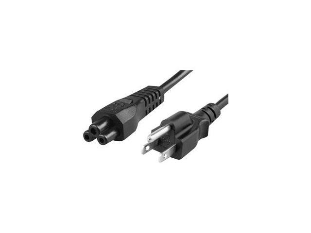 UNC Power Cord 5/15P to C5, 18AWG, 10amp, 125V, SVT Jacket, Black, 3ft