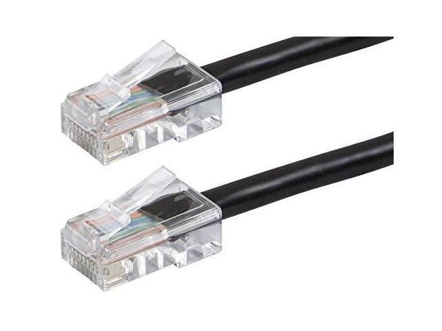 Monoprice Cat6 Ethernet Patch Cable - 3 Feet - Black, RJ45, Stranded, 550Mhz, UTP, Pure Bare Copper Wire, 24AWG - Zeroboot Series