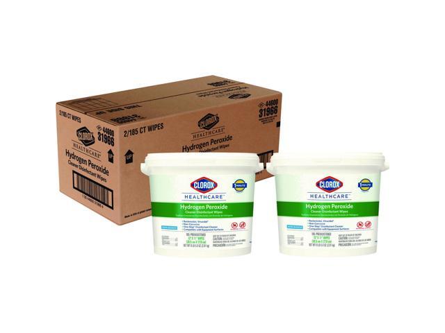 Clorox Healthcare CLO30826 Hydrogen Peroxide Cleaner Disinfectant Wipes - 185 Count