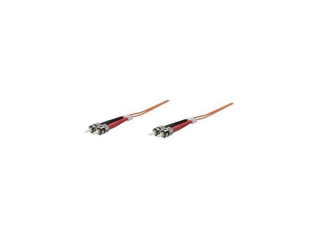 Intellinet Fiber Optic Patch Cable, Duplex, Multimode, ST/ST, 62.5/125 Âµm, OM1, 2.0 m (7.0 ft.), Orange