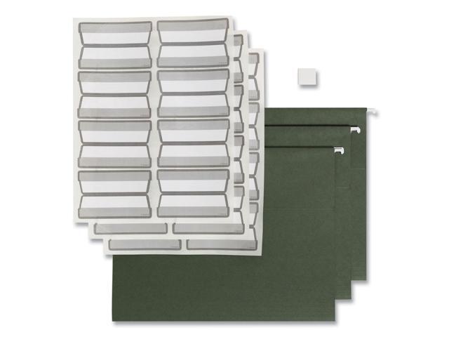 Smead ProTab 100% Recycled Hanging File Folder 3-Tab Letter Size Standard Green 20/Box (64195)