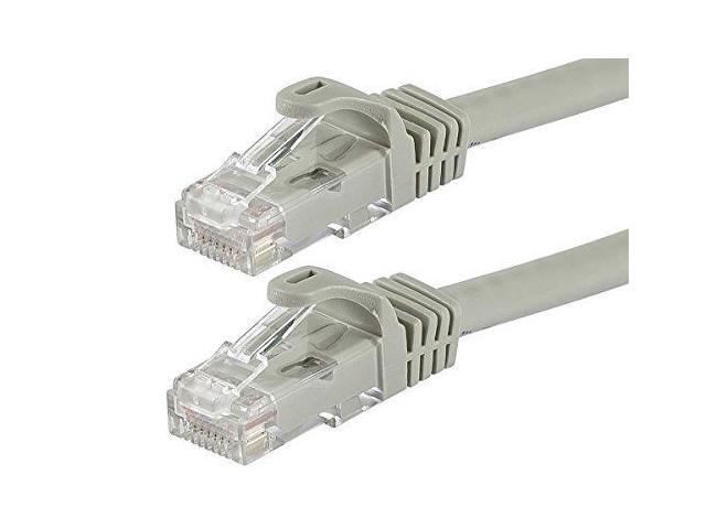 Monoprice Cat6 Ethernet Patch Cable - 1 Feet - Gray Network Internet Cord - Snagless RJ45, Stranded, 550Mhz, UTP, Pure Bare Copper Wire, 24AWG -...