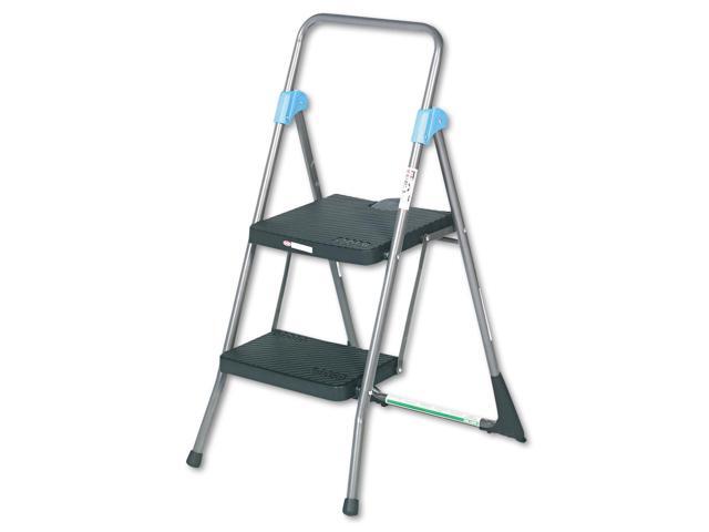 Cosco Commercial 2-Step Folding Stool 300 lb Capacity Gray (CSC11829GGB)