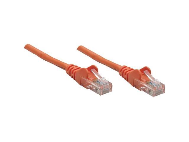 Intellinet Network Cable, Cat5e, UTP, RJ45 Male / RJ45 Male, 30.0 m (100 ft.), Orange