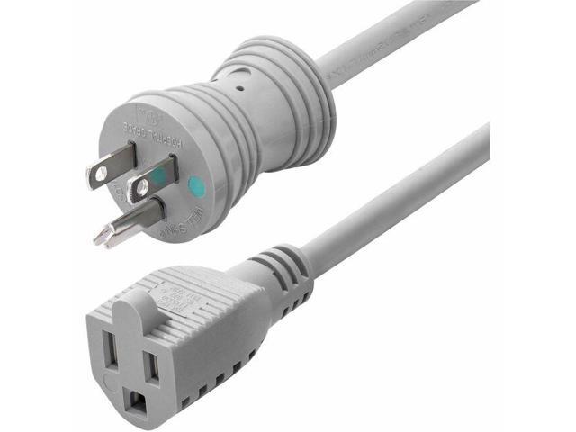 StarTech 6ft 1.8m Hospital-Grade Extension Cord Green Dot NEMA 5-15P to 5-15R 13A 125V 16AWG UL Listed Components 231B660HPOWERCORD