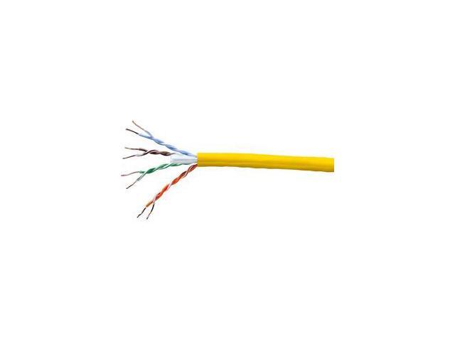 Monoprice Cat6 Ethernet Bulk Cable - 1000 Feet - Yellow Network Internet Cord - Solid, 550Mhz, UTP, CMP, Plenum, Pure Bare Copper Wire, 23AWG, No...