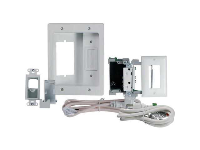 Photos - Chandelier / Lamp On-Q Flat Screen TV Pro Power Kit White HT22U2WHR6