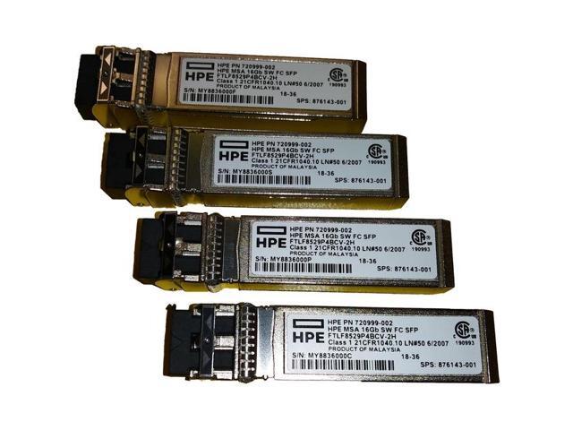 HP MSA 16Gb Short Wave Fibre Channel SFP+ 4-pack Transceiver - For Optical Network, Data Networking 1 Fiber Channel Network - Optical Fiber16...