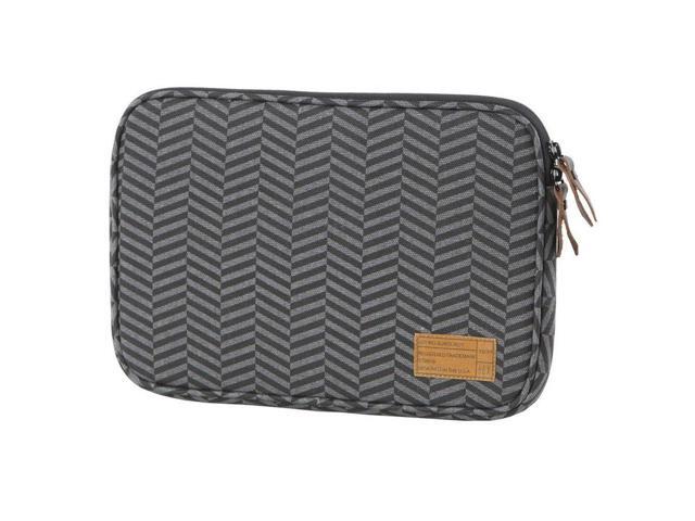 Hex Sleeve Case With Rear Pocket For Microsoft Surface 3 Black Grey Chevron