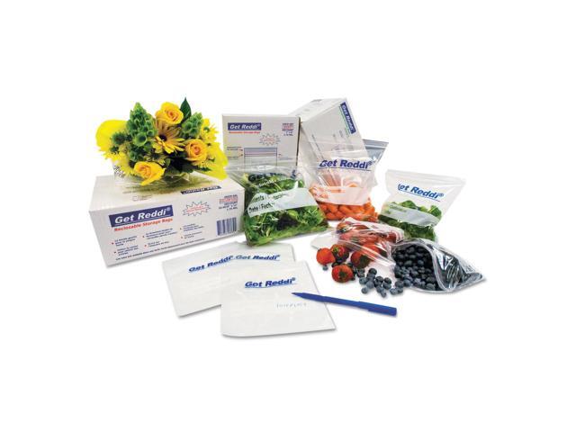 Inteplast Group Get Reddi Food & Poly Bag 10 x 4 x 20 18-Quart 0.68 Mil Clear 1000/Carton PB100420R