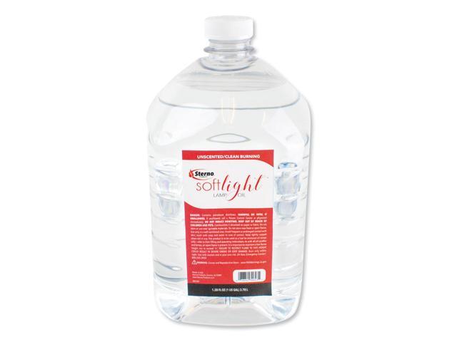 Sterno Soft Light Liquid Wax Lamp Oil Clear Gallon 4 per Carton (STE30644)