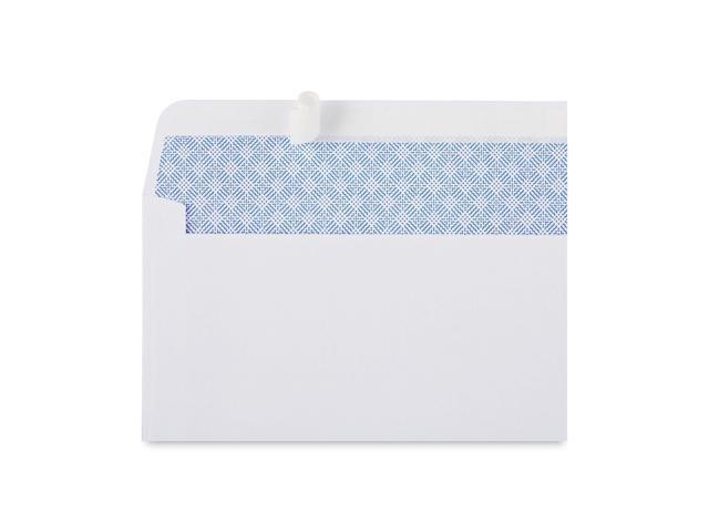 Universal Office Peel Seal Strip Security Tint Business Envelope #6 White 100Ct